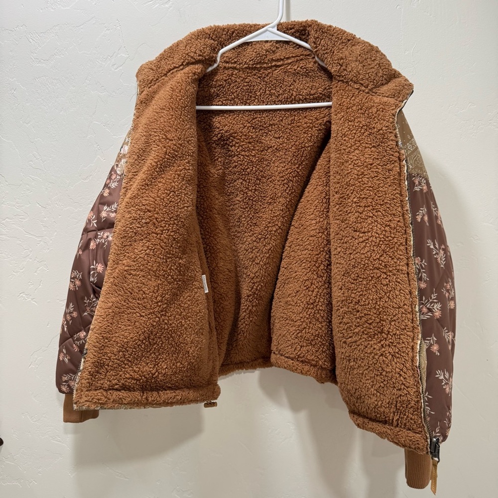 American Eagle Reversible Winter Puffer Coat Jack… - image 6